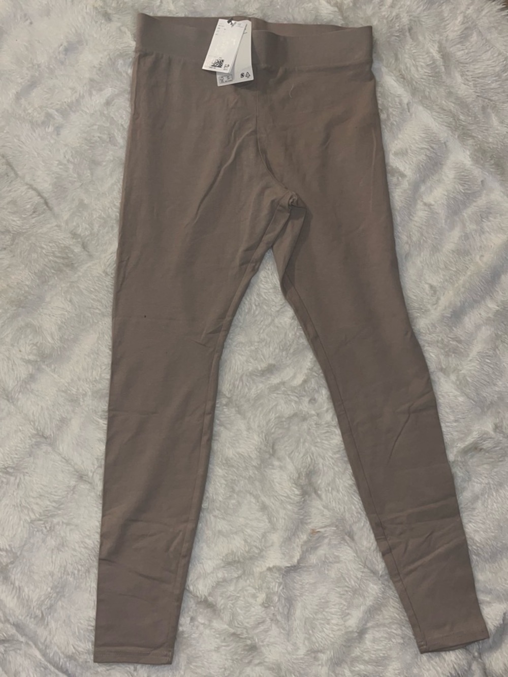 Kids Neutral Brown Stretch Leggings